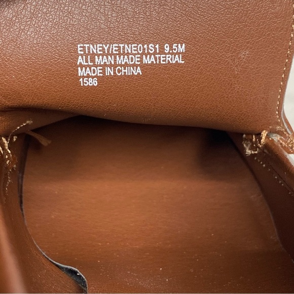 Steve Madden Etney Brown Square Toe Heeled Loafer 9 1/2 M - Picture 12 of 15